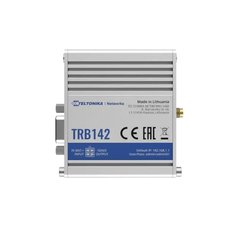 Gateway Industrial LTE 4G a Puerto Serial RS232 Gateway Industrial LTE 4G a Puerto Serial RS232