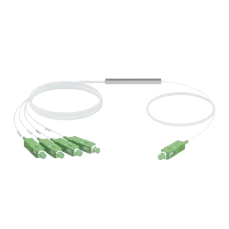 UFiber Splitter Divisor Óptico PLC 1 x 4, con cone