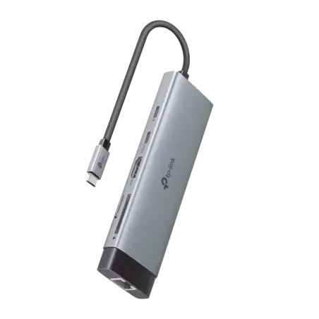 Adaptador HUB 9 en 1, 1 puerto USB-C entrada, 1 pu