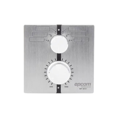 Control de  Volumen Remoto con Selector de Canales