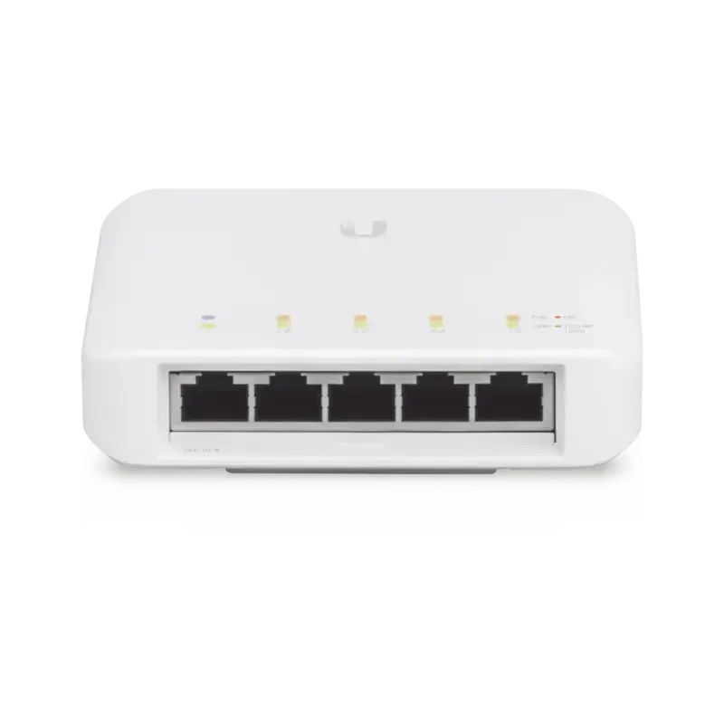 Switch UniFi FLEX de 5 puertos para semi-exterior Switch UniFi FLEX de 5 puertos para semi-exterior