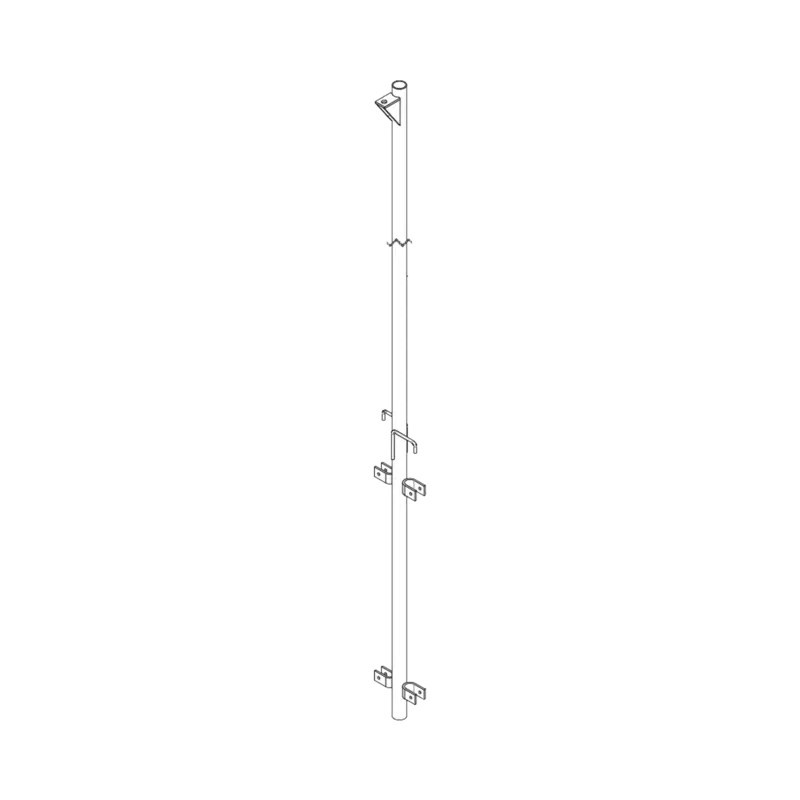 Pluma de Aluminio de 4 metros CED40 para Ins Pluma de Aluminio de 4 metros CED40 para Ins