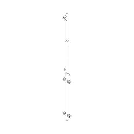 Pluma de Aluminio de 4 metros CED40  para Ins