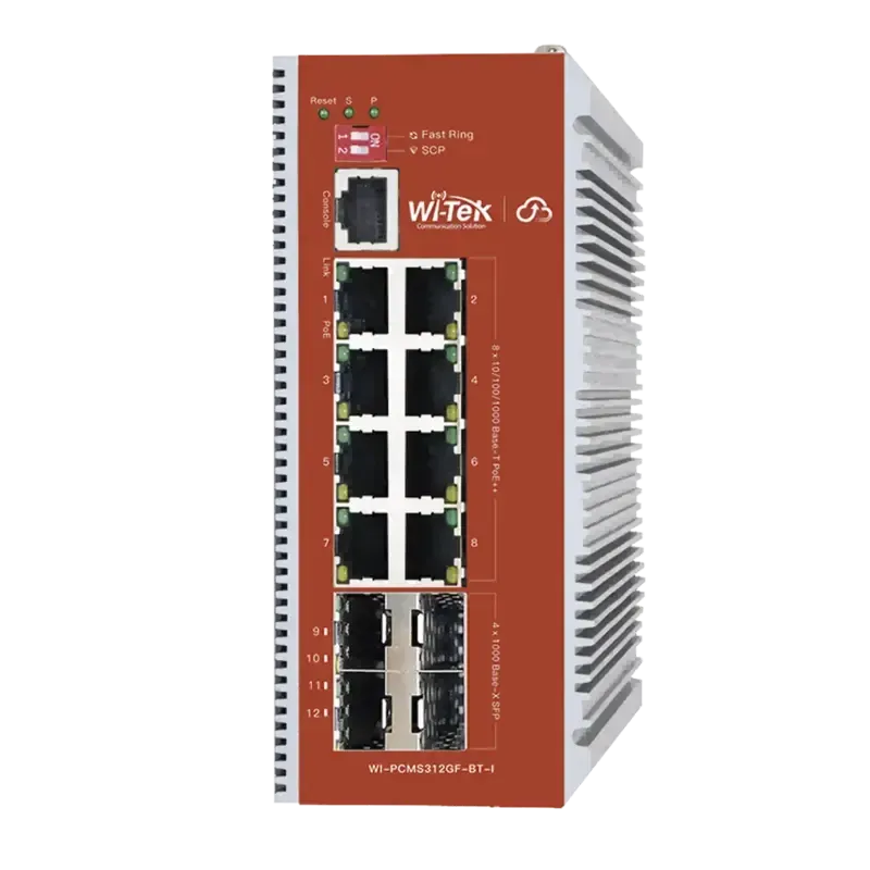 Switch L2+ PoE IndustrialAdministración Cloud-Web- Switch L2+ PoE IndustrialAdministración Cloud-Web-