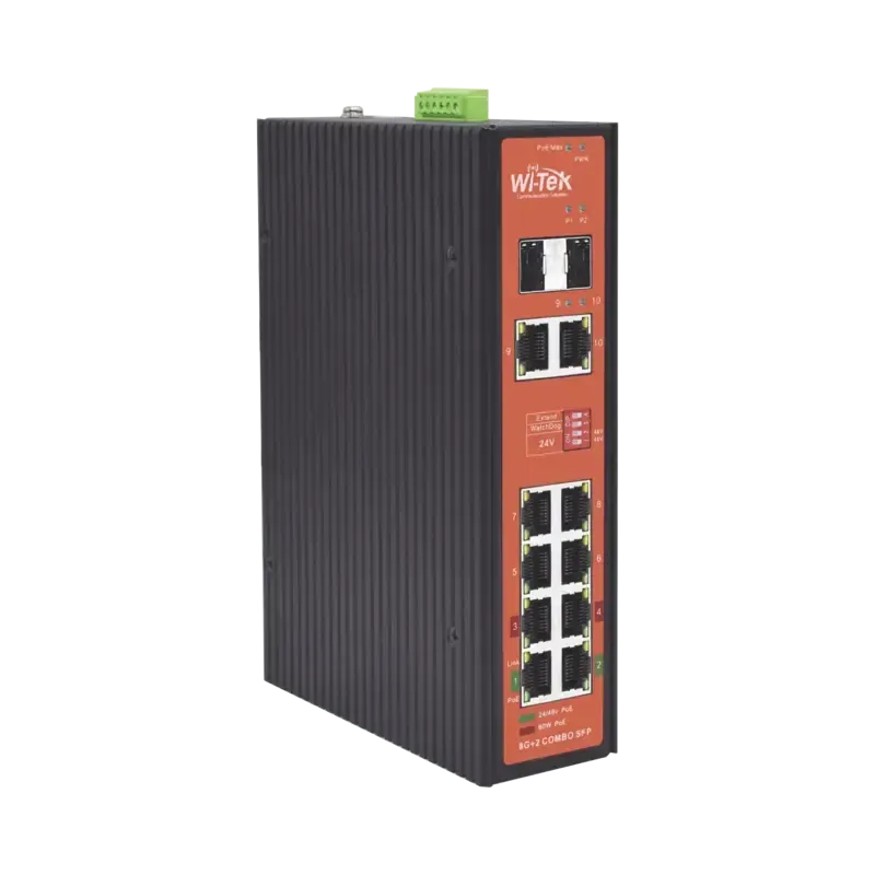 Switch PoE Industrial No administrablePuertos 1-2 Switch PoE Industrial No administrablePuertos 1-2