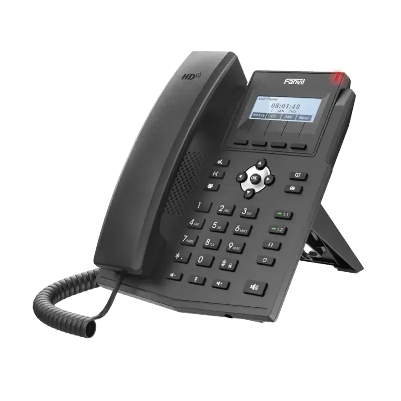 Teléfono IP empresarial para 2 lineas SIP con pant