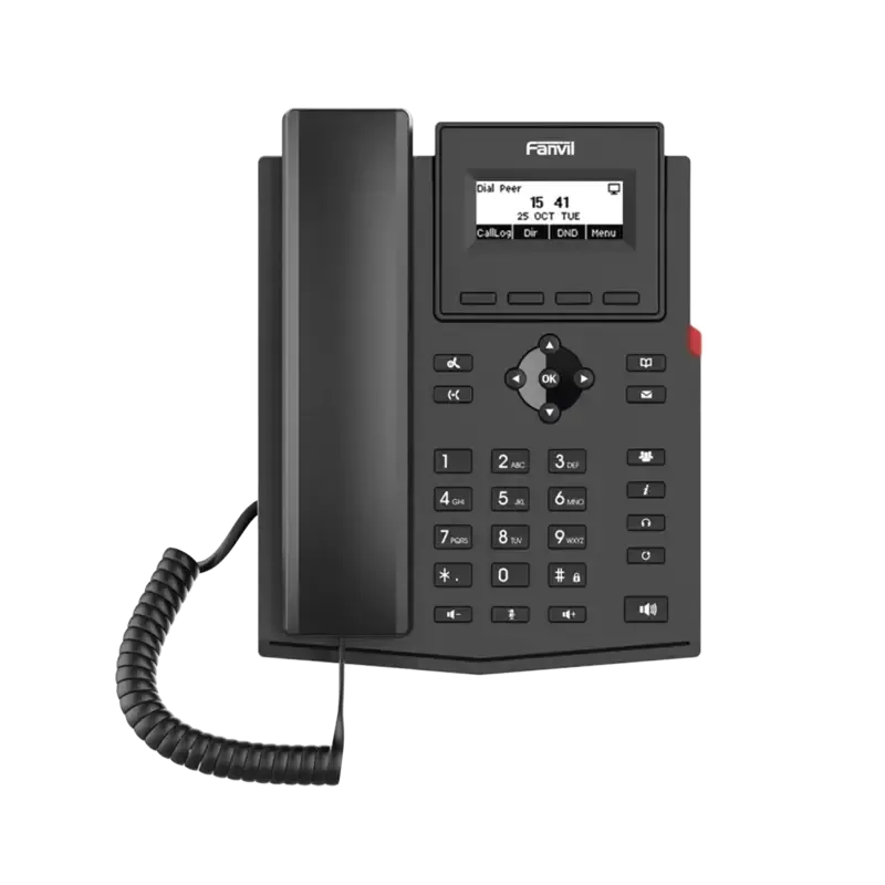 Teléfono IP empresarial para 2 lineas SIP con pant Teléfono IP empresarial para 2 lineas SIP con pant