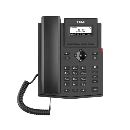 Teléfono IP empresarial para 2 lineas SIP con pant