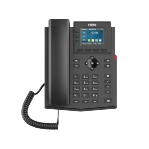 Teléfono IP empresarial para 4 líneas SIP con pant