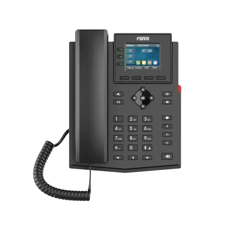 Teléfono IP empresarial para 4 líneas SIP con pant Teléfono IP empresarial para 4 líneas SIP con pant