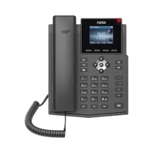 Teléfono IP empresarial para 4 líneas SIP con pant