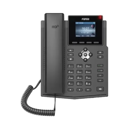 Teléfono IP empresarial para 4 líneas SIP con pant