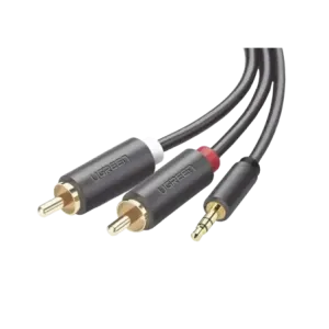 Cable Adaptador de 3.5mm Macho a 2 RCA Macho3 Metr