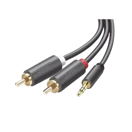 Cable Adaptador de 3.5mm Macho a 2 RCA Macho3 Metr