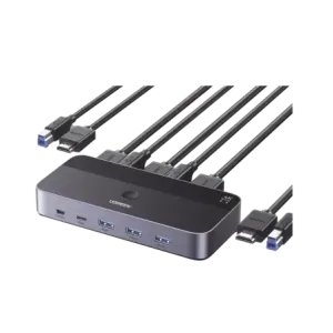 Conmutador KVM HDMI 4K  HDMI 2.0  2 Entradas 1 Sal