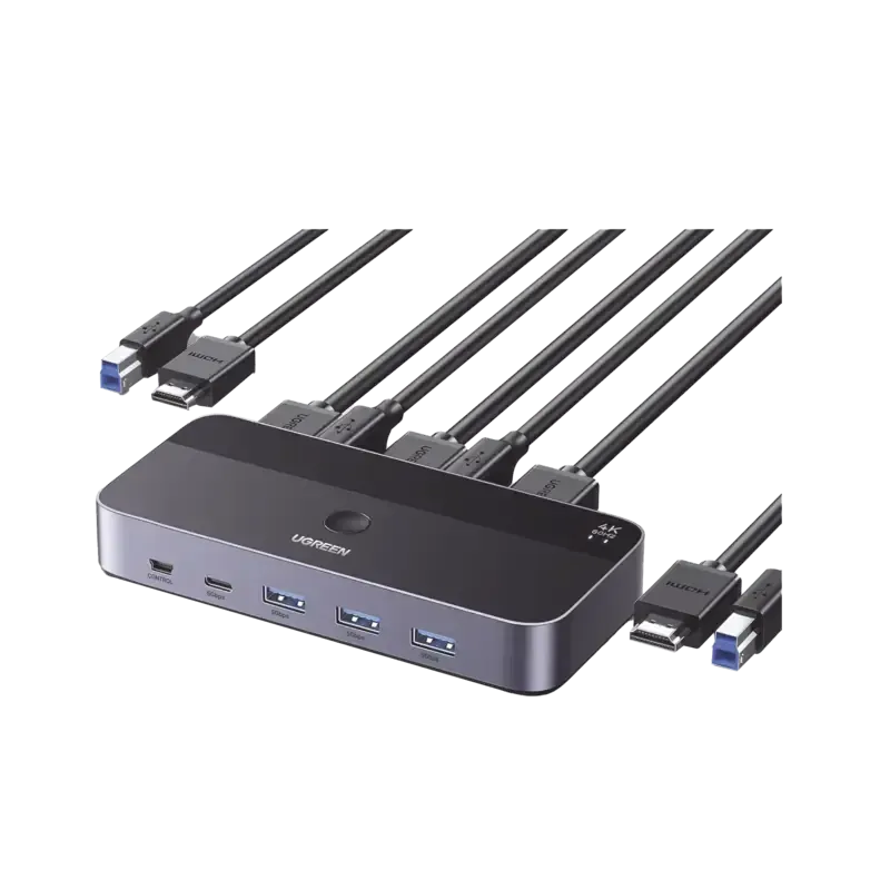 Conmutador KVM HDMI 4K  HDMI 2.0  2 Entradas 1 Sal Conmutador KVM HDMI 4K  HDMI 2.0  2 Entradas 1 Sal