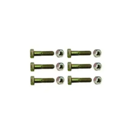 Paquete de 6 tornillos grado 5 y tuercas trop
