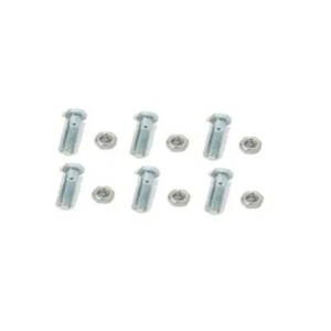 Paquete de 6 tornillos con tuercas de acero i