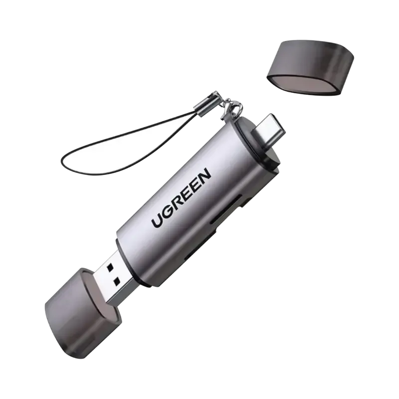 Lector de Tarjetas USB-C + USB-A a MicroSD TF/SD Lector de Tarjetas USB-C + USB-A a MicroSD TF/SD