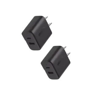 Cargador rápido de 20 W y 2 puertos, paquete de 2,