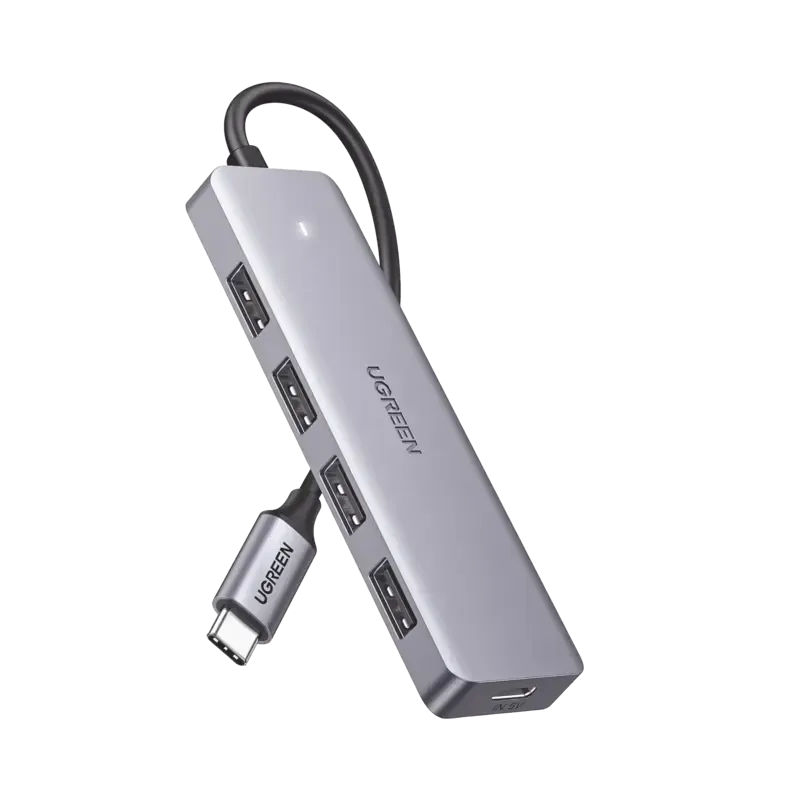HUB USB-C 3.0 4 EN 1  4 Puertos USB-A 5Gbps  Carca HUB USB-C 3.0 4 EN 1  4 Puertos USB-A 5Gbps  Carca