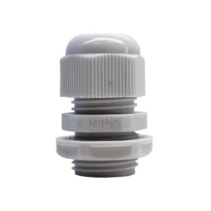 Conector Plástico Blanco Tipo Glándula para R