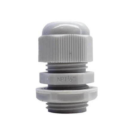 Conector Plástico Blanco Tipo Glándula para R