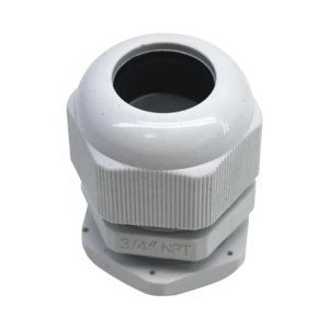 Conector Plástico Blanco Tipo Glándula para R