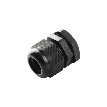 Conector Plástico Negro Tipo Glándula para Ca