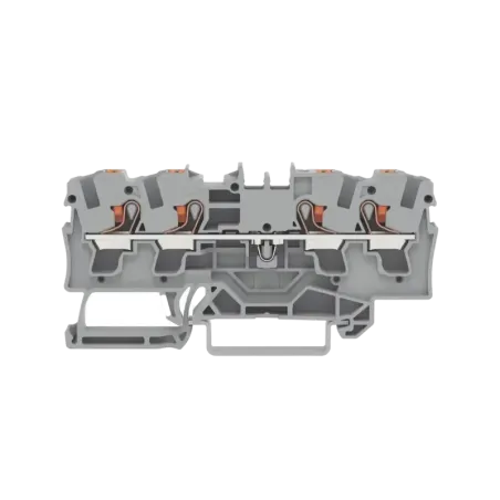 Borna de paso para 4 conductores con tecla 4 mm² c
