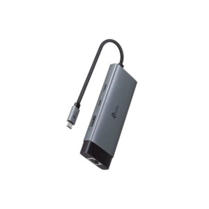 Adaptador HUB 6 en 1, 1 puerto USB-C entrada,