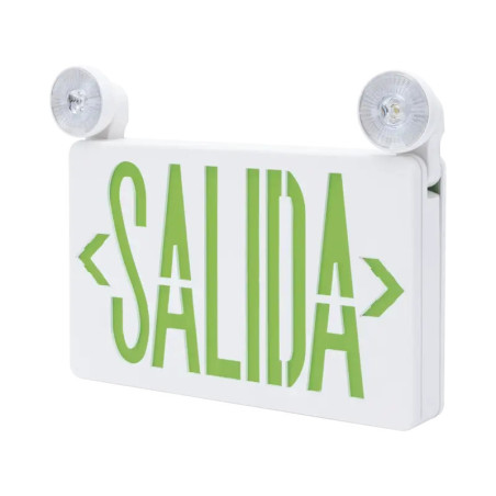 Letrero de Emergencia LED DUAL de SALIDA con Luz d