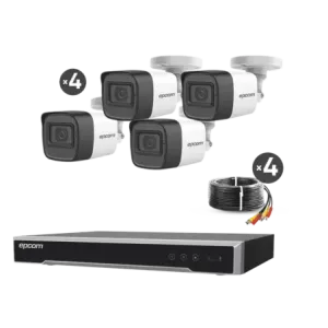 Kit TURBOHD 5 MegapixelDVR 4 Canales4 Cámaras de 5
