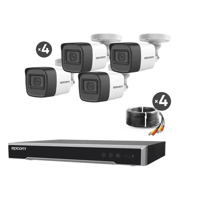 Kit TURBOHD 5 MegapixelDVR 4 Canales4 Cámaras de 5 Kit TURBOHD 5 MegapixelDVR 4 Canales4 Cámaras de 5