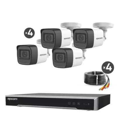 Kit TURBOHD 5 MegapixelDVR 4 Canales4 Cámaras de 5