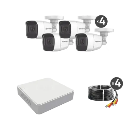 MICRÓFONO Integrado Kit TurboHD 1080p LiteDVR 4 ca