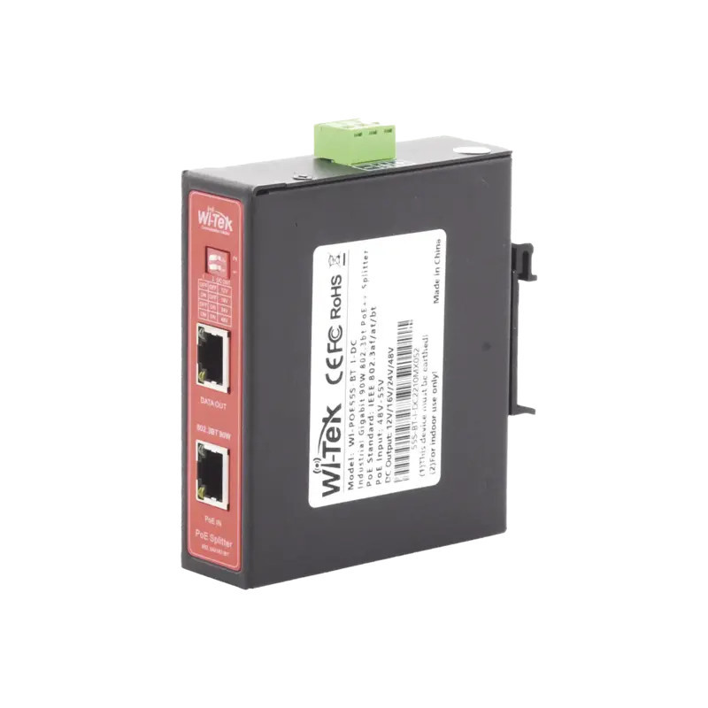Splitter PoE IN hasta 90 W - Salida DC 12v-16 Splitter PoE IN hasta 90 W - Salida DC 12v-16