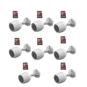 Kit de Camaras WiFi, Incluye 8 Piezas CS-H3C y 8 P