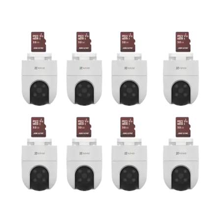 Kit de Camaras WiFi, Incluye 8 Piezas CS-H8C y 8 P