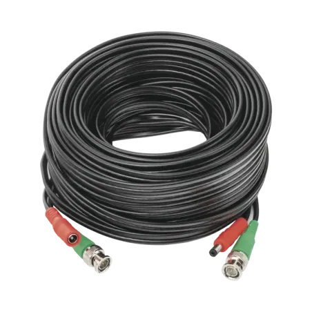 Cable coaxial  BNC RG59  + AlimentaciónSIAMÉS20 Me