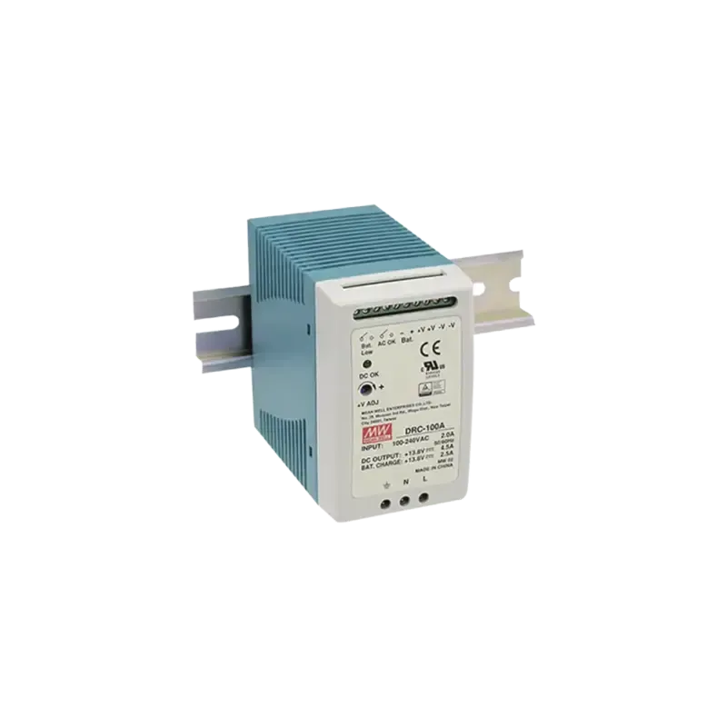 Fuente de poder Riel Din 12V, 100W con Cargador de Fuente de poder Riel Din 12V, 100W con Cargador de