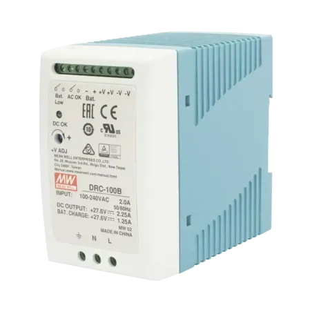 Fuente de poder Riel Din 24V, 100W con Cargador de