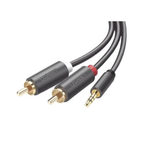Cable Adaptador de 35mm Macho a 2 RCA Macho -