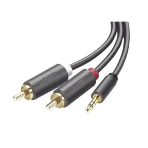 Cable Adaptador de 35mm Macho a 2 RCA Macho -