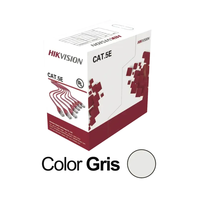 Bobina de Cable UTP 305 MetrosCat5E 24 AWGColor Gr Bobina de Cable UTP 305 MetrosCat5E 24 AWGColor Gr