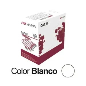Bobina de Cable UTP 100 MtsCat 5E 24 AWGColor Blan