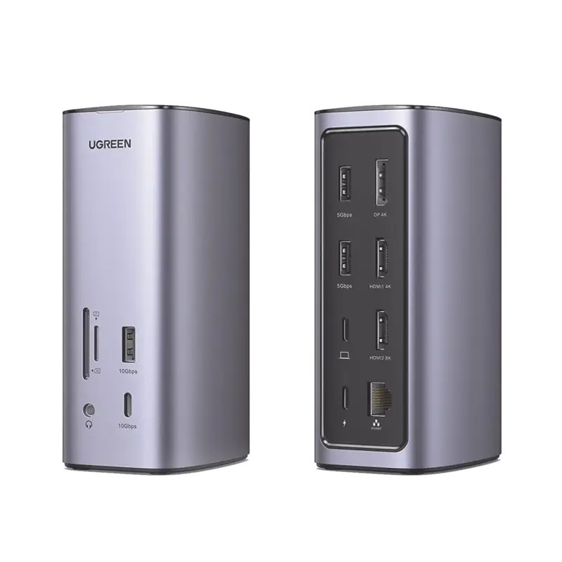 HUB USB-C Docking Revodok Pro 12 en 1 - 2 USB