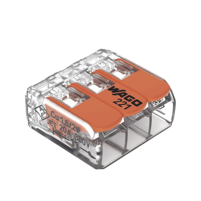 Conector Compacto para 1 Cable de Entrada 2 C