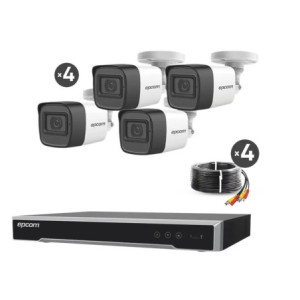 Kit TURBOHD 5 Megapixel - DVR 4 Canales - 4 C