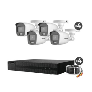 Kit TurboHD 1080p - DVR 4 Canales - 4 Cámaras